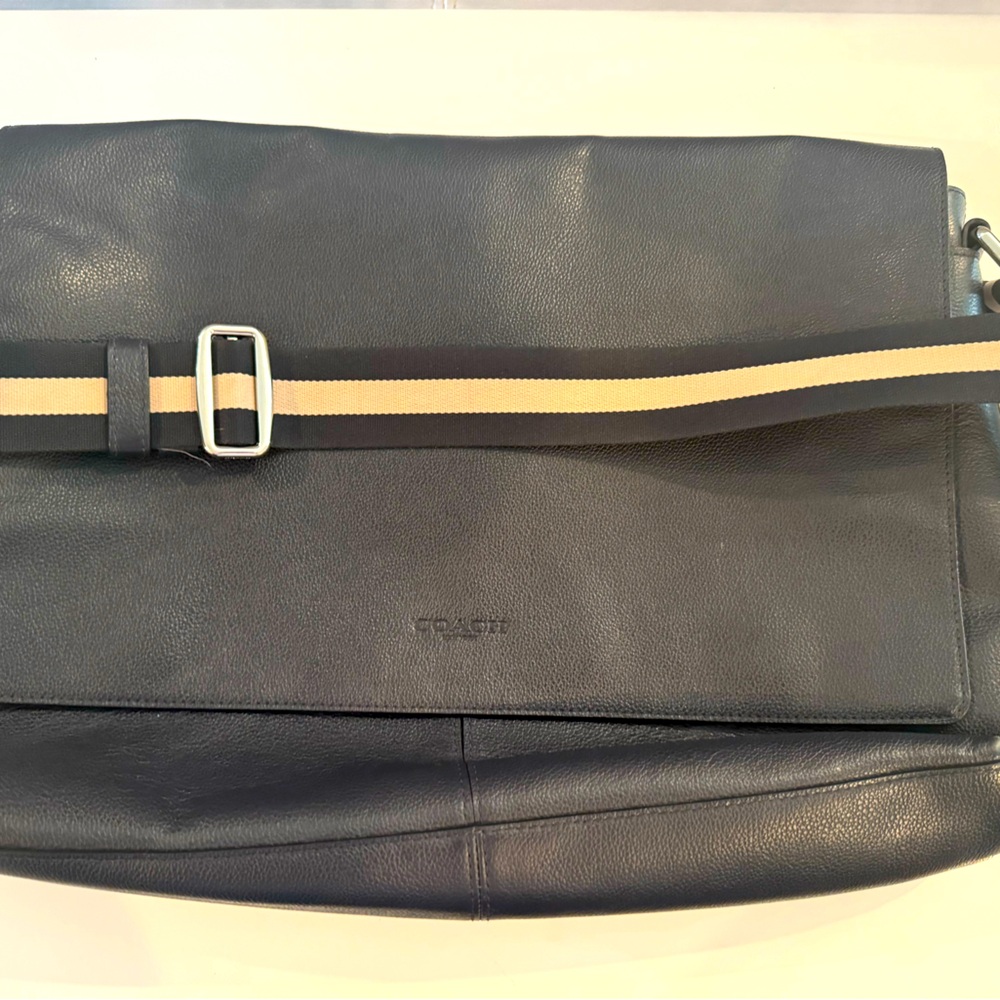 Coach navy blue bag